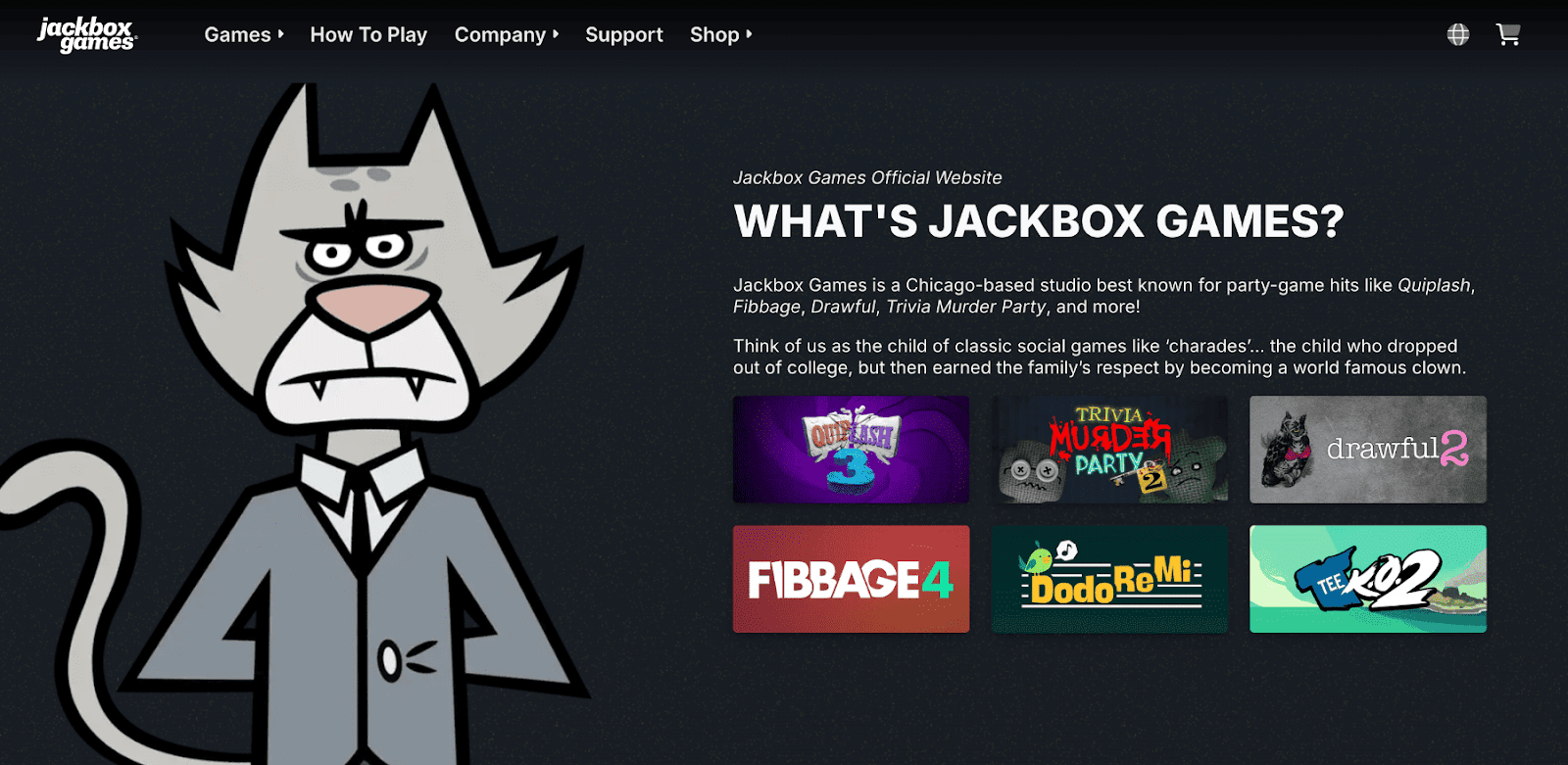 Jackbox Games homepage