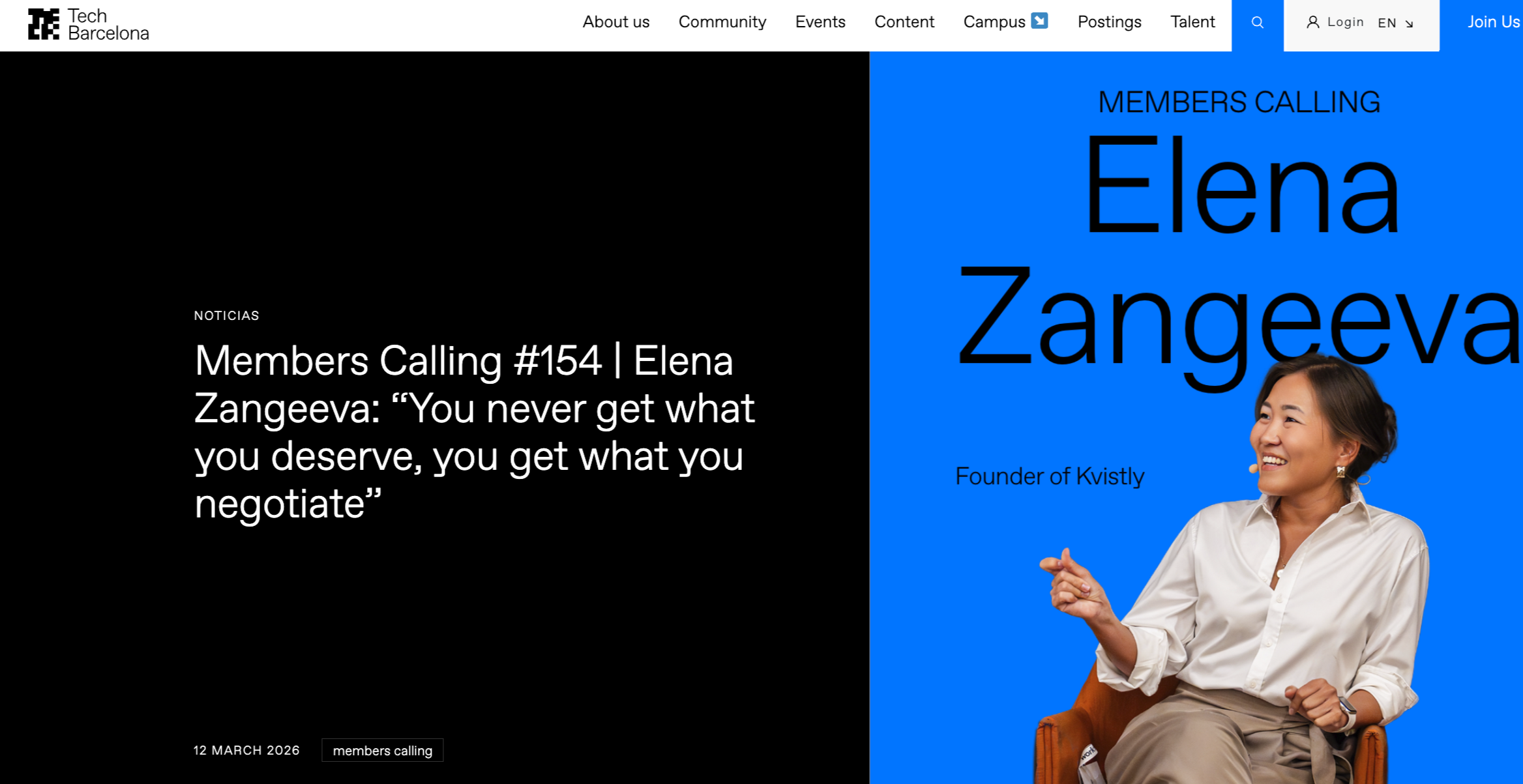 Kvistly in Tech Barcelona