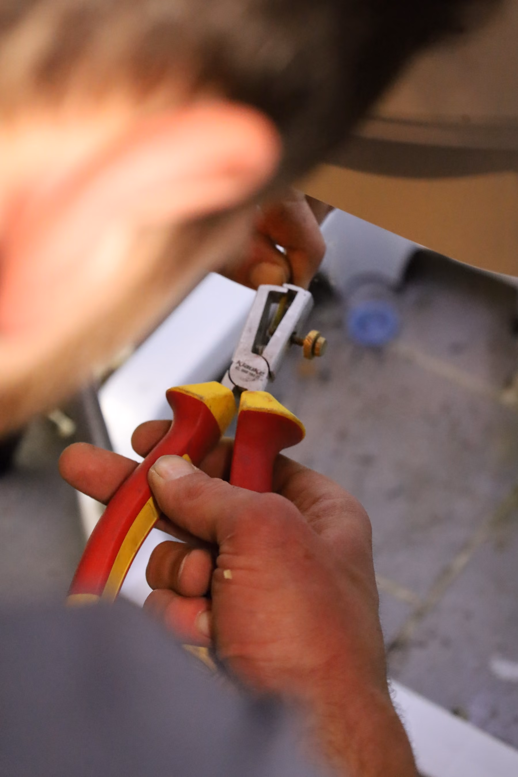 Création d'évacuation de machine à laver — technicien Coup de clé
