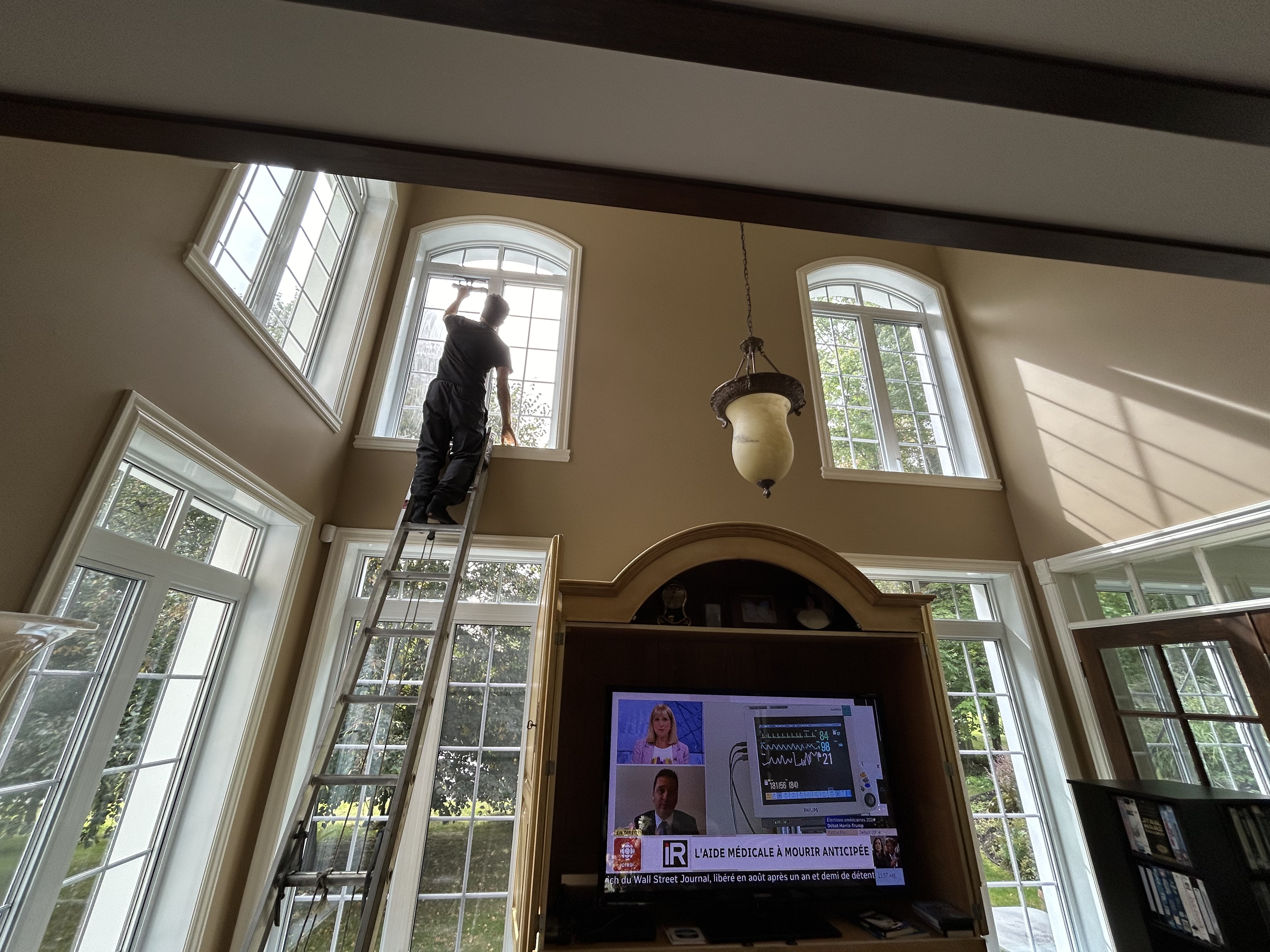 Lavage de vitres intérieures à Magog