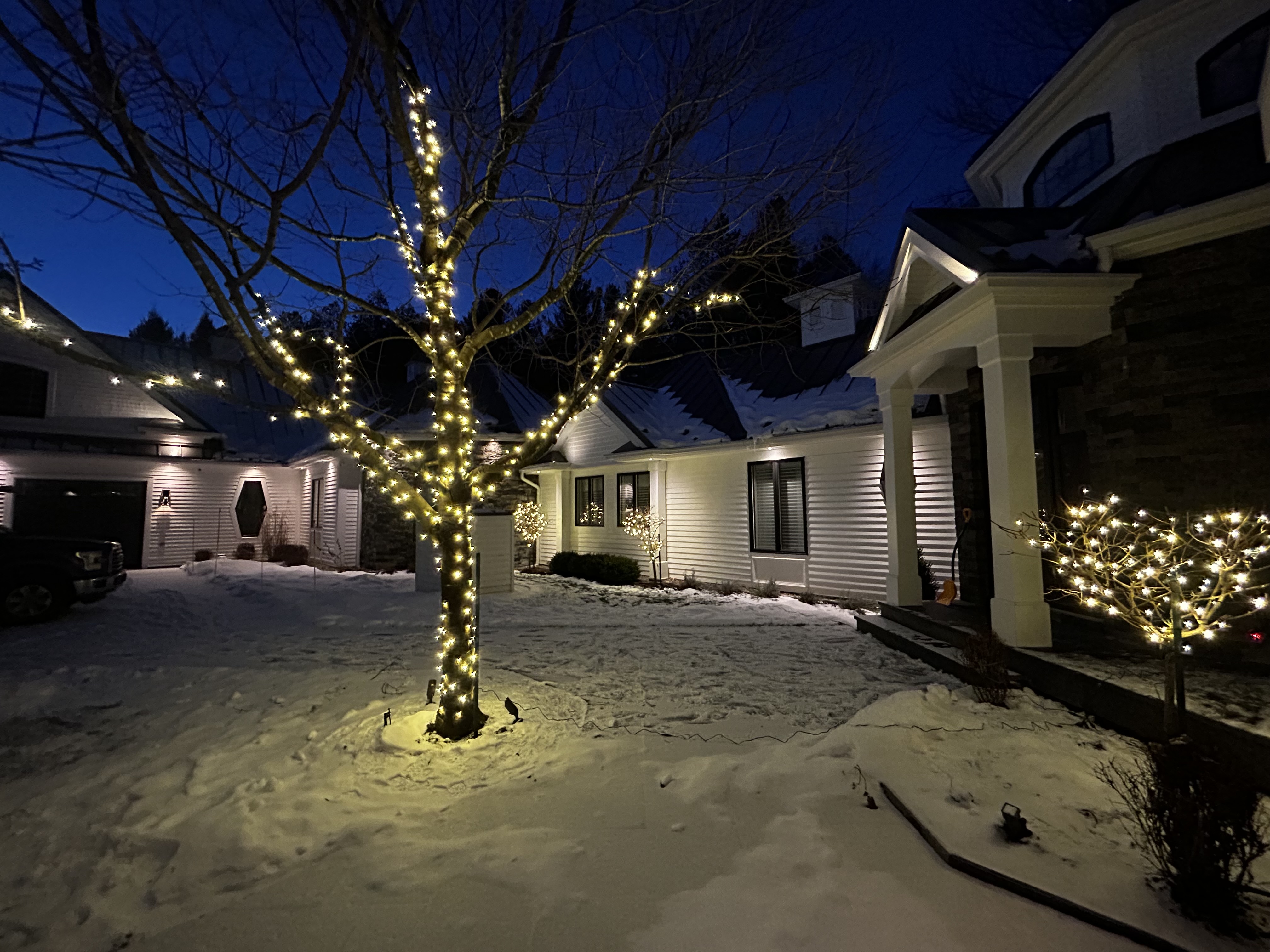 Installation de lumières de Noël à Austin 