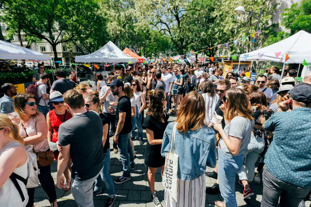 Visiteurs du Street Bouche Corner à Strasbourg en 2019