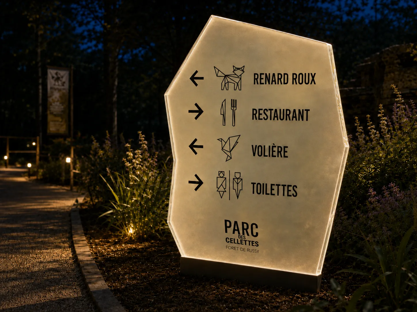 Support de communication du Parc des Cellettes