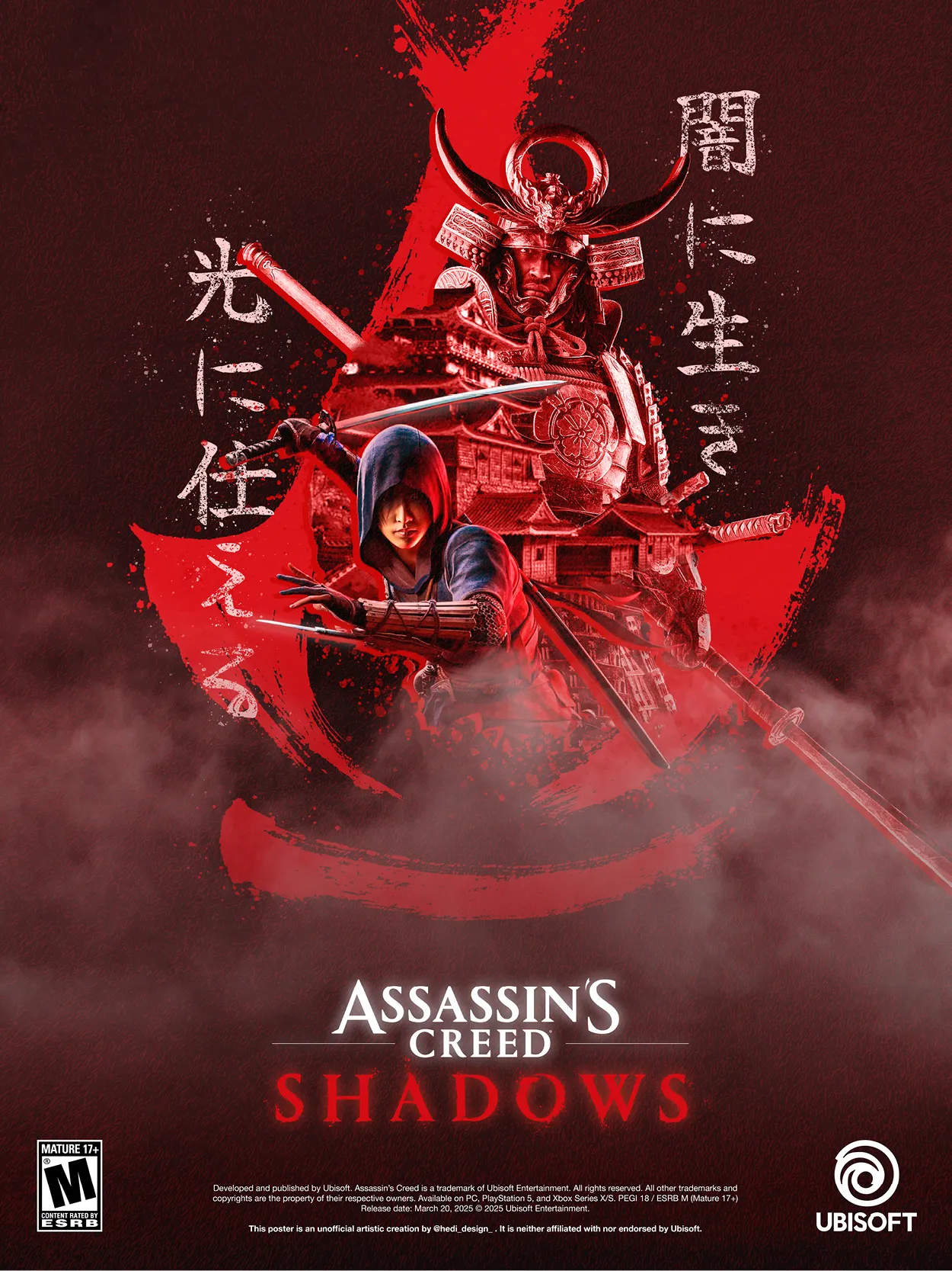 Affiche fan-made Assassin's Creed Shadows