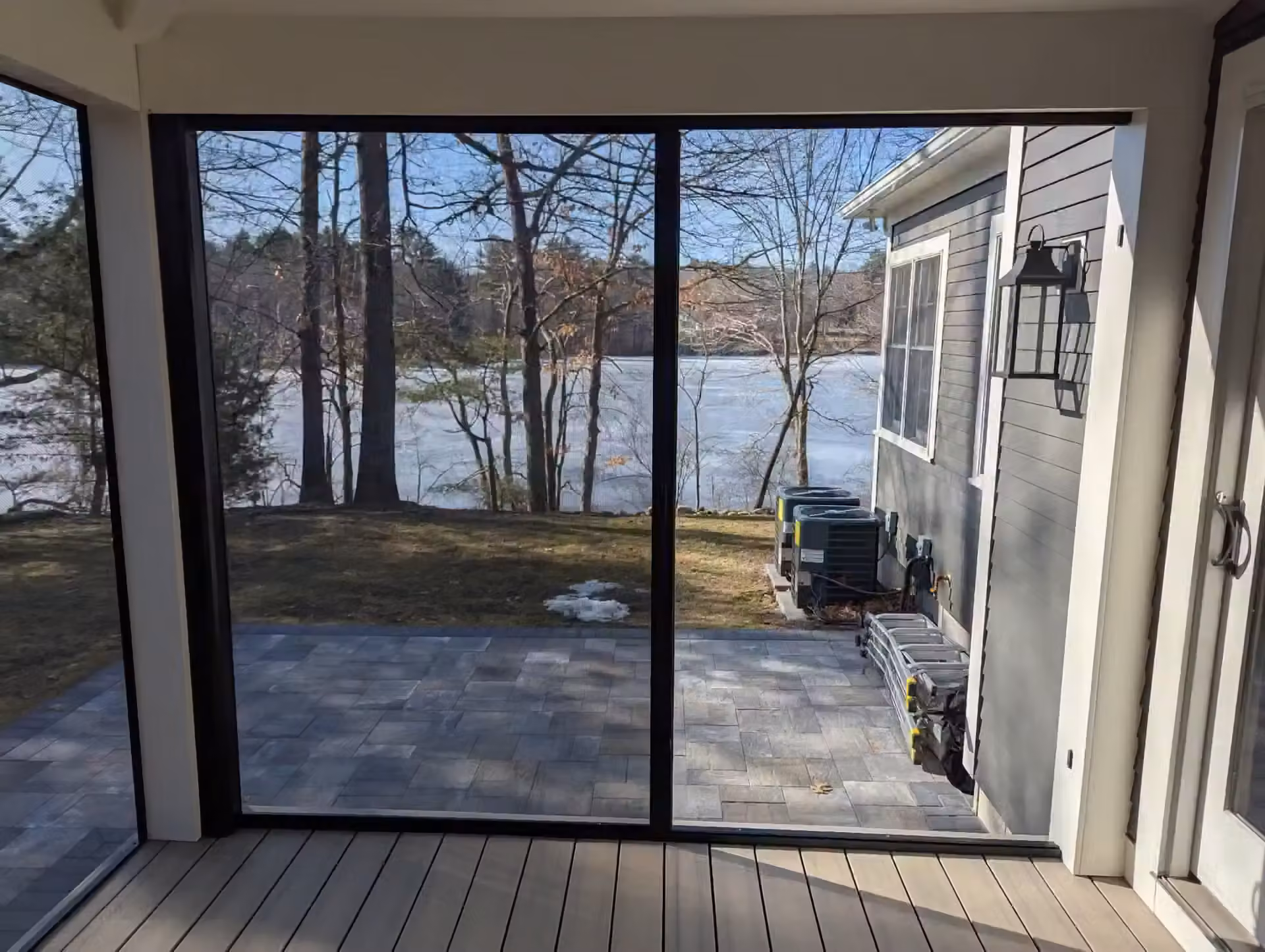 Hidden Screens retractable screen door install