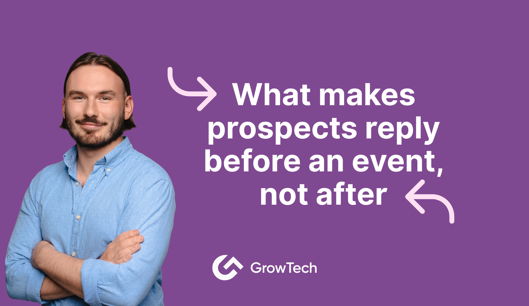What makes prospects reply before an event, not after