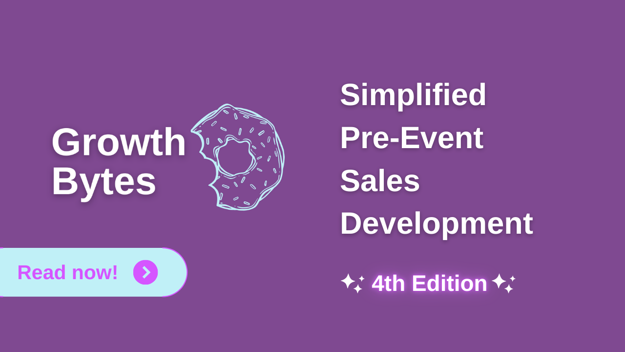 Simplified pre-event sales development