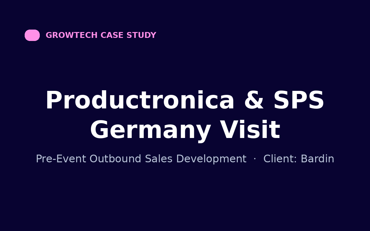 Productronica & SPS Germany Visit - GrowTech case study cover