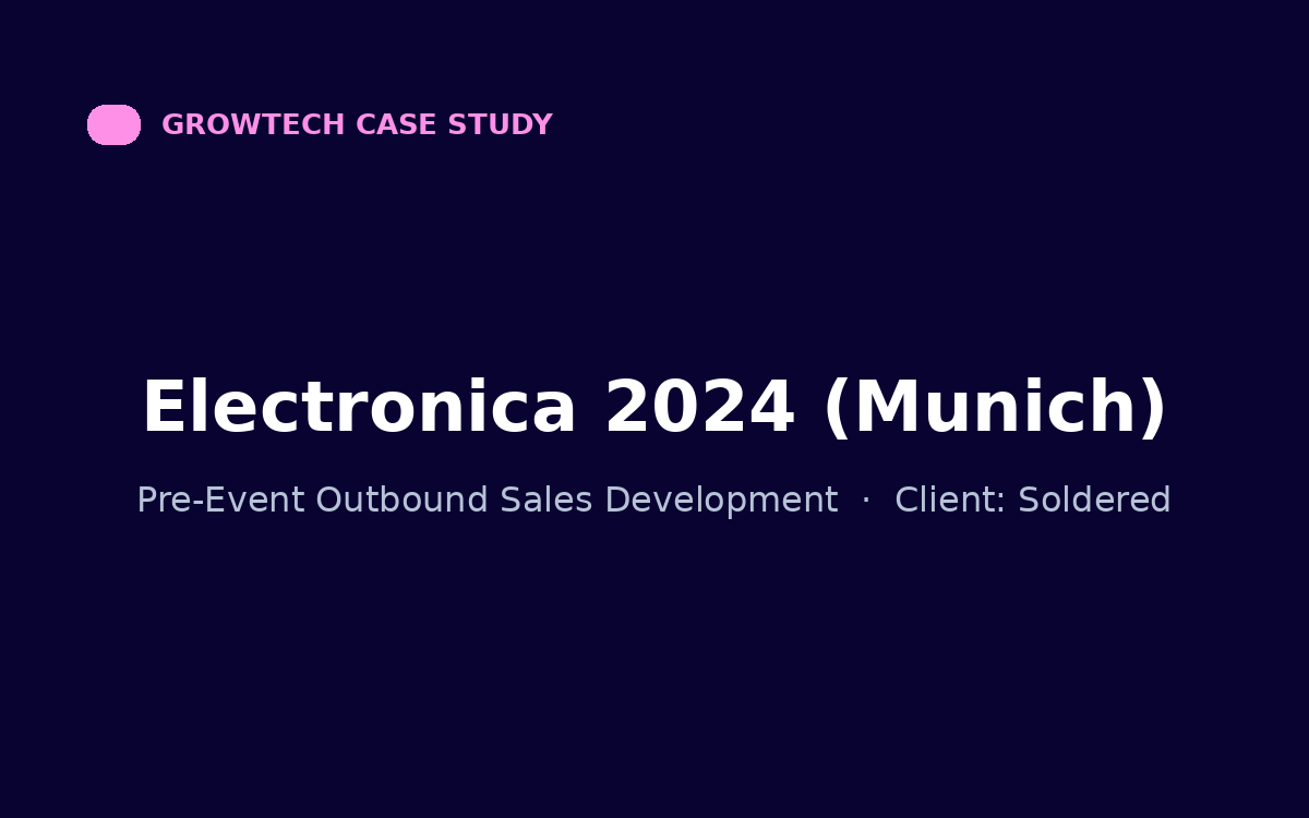 Electronica 2024 (Munich) case study cover