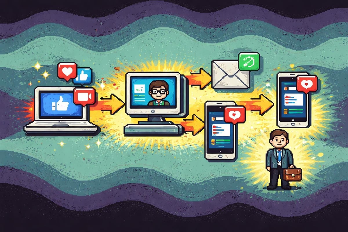 Multi-channel social media lead generation workflow