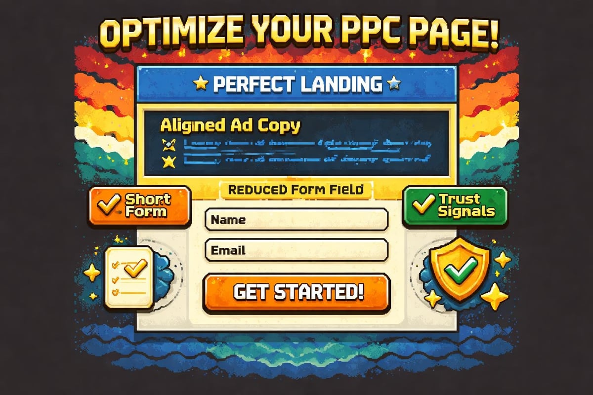 Landing page conversion optimization