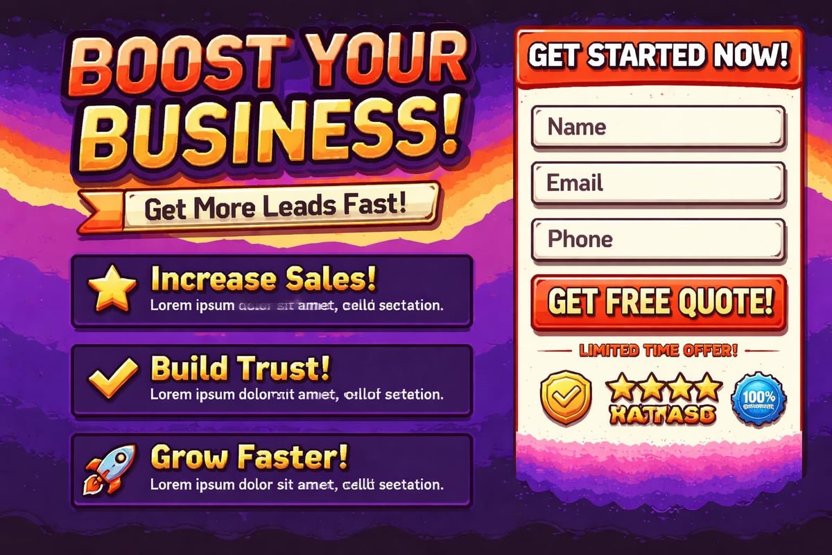 Landing page conversion optimization