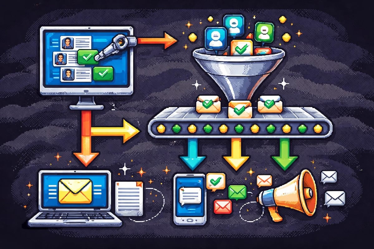 LinkedIn to email workflow automation