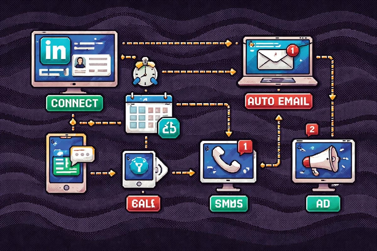 Multi-channel B2B outreach workflow