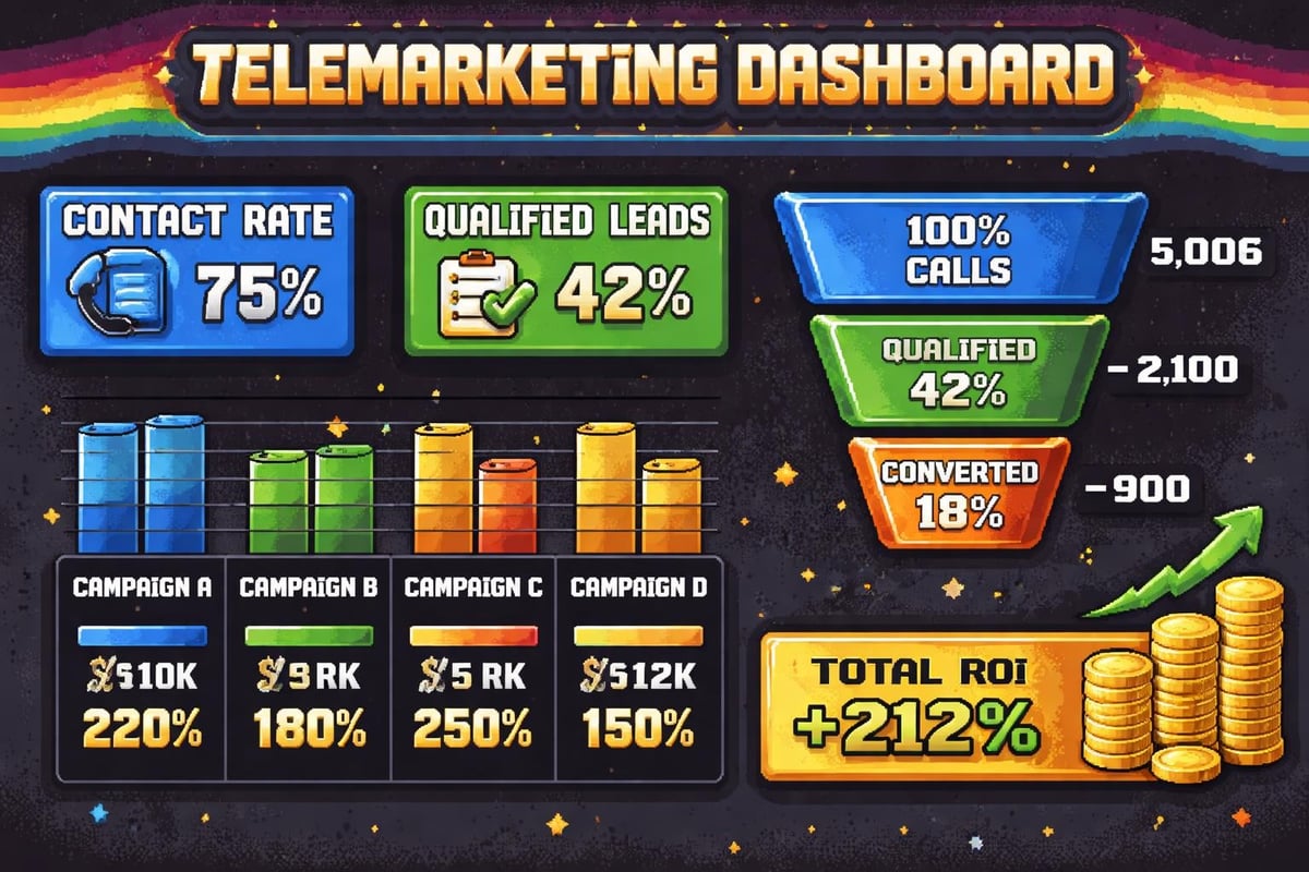 Telemarketing performance dashboard