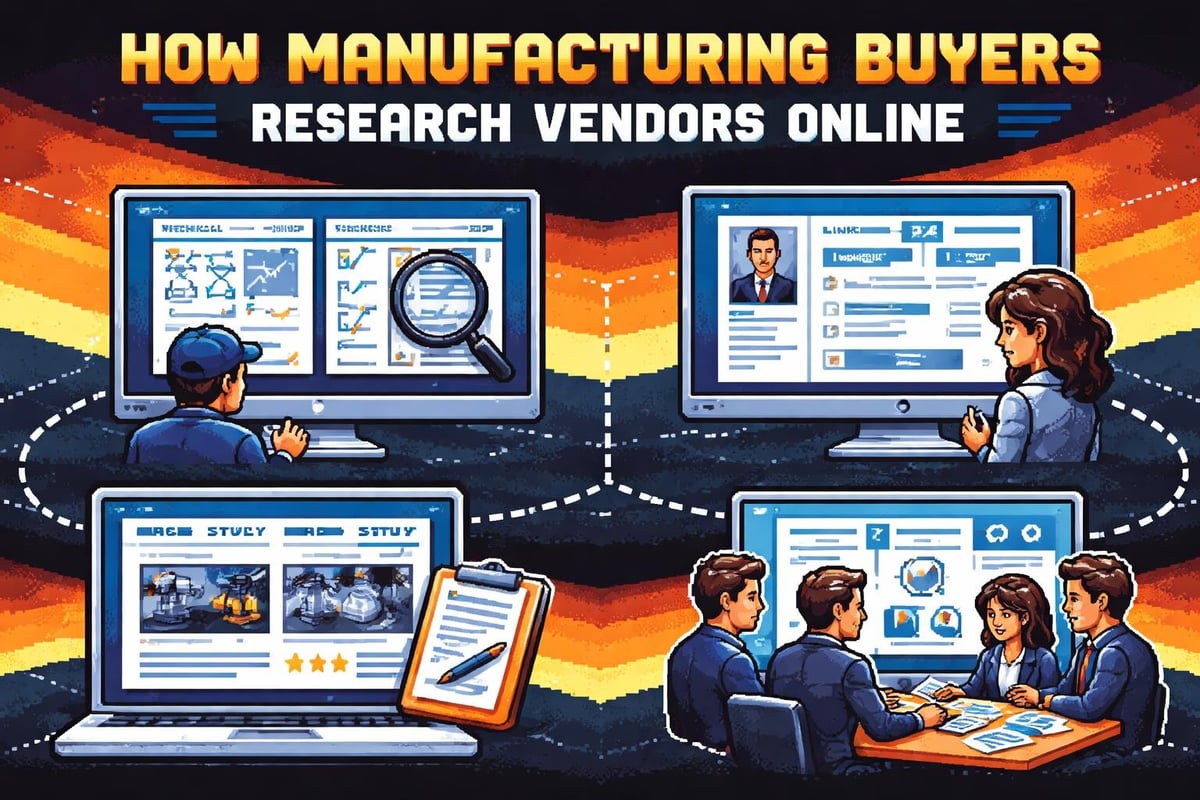 Manufacturing buyer research process