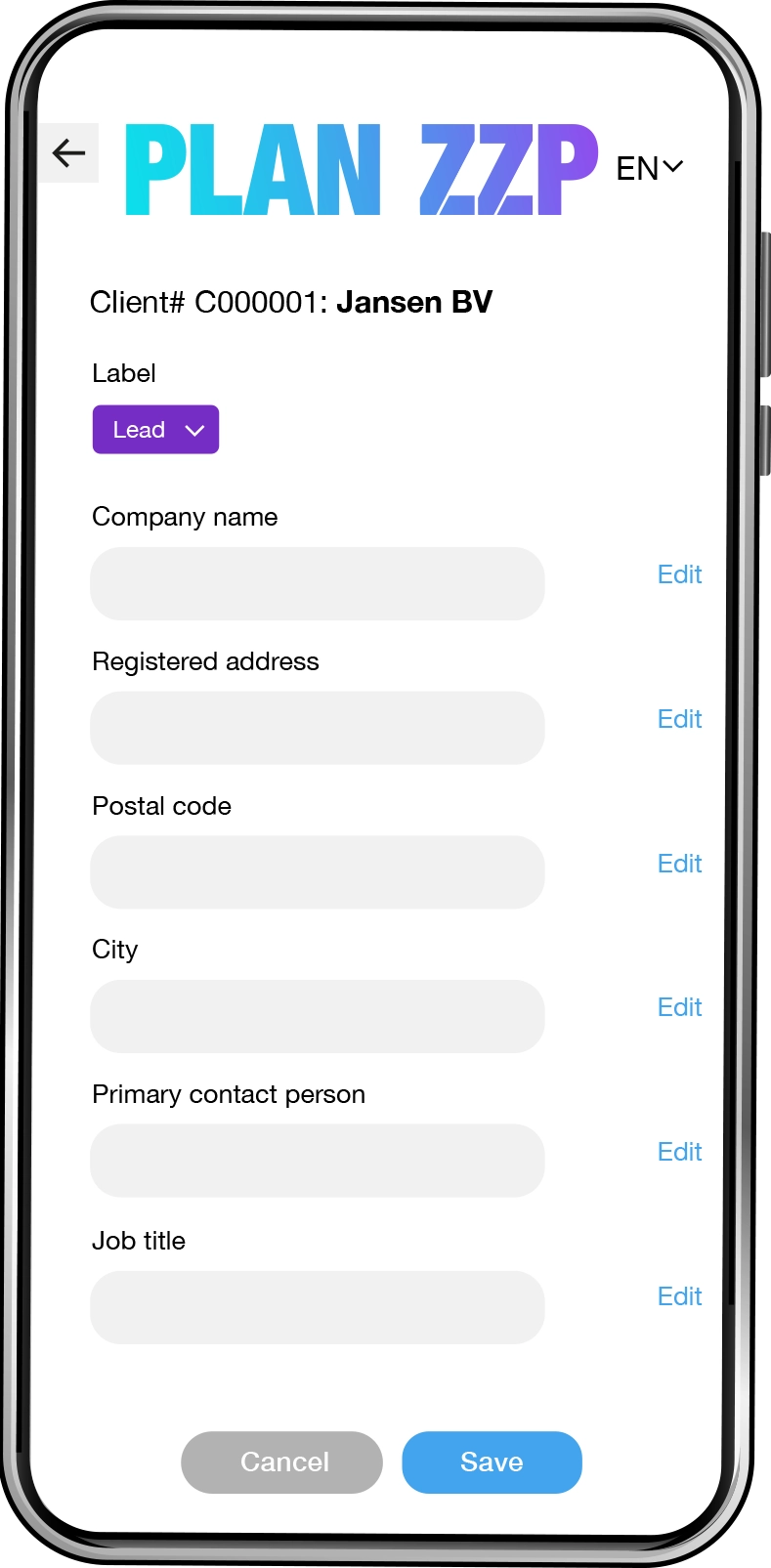 ZZP'ers selecteren - PLAN ZZP app