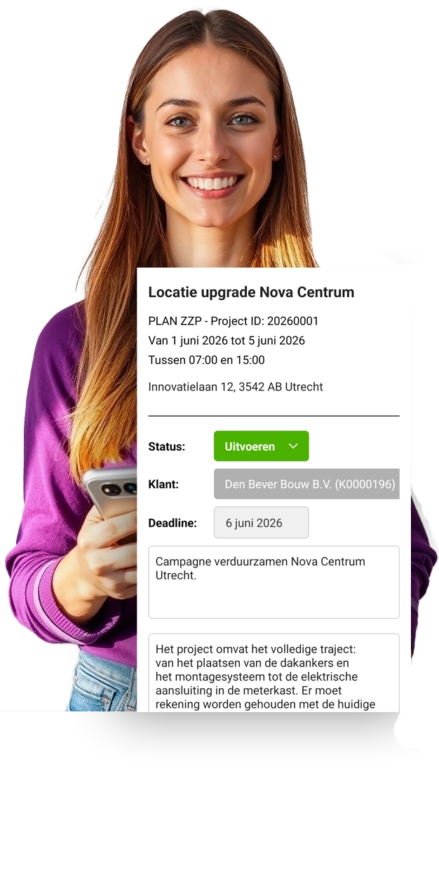 Beheer projecten vanuit een handige agenda of in een overzichtelijke projectlijst