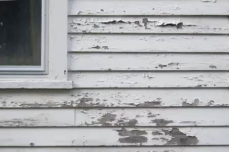 paint peeling on a house exterior