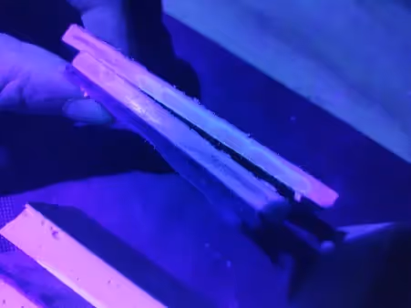 UV photo of building wrap