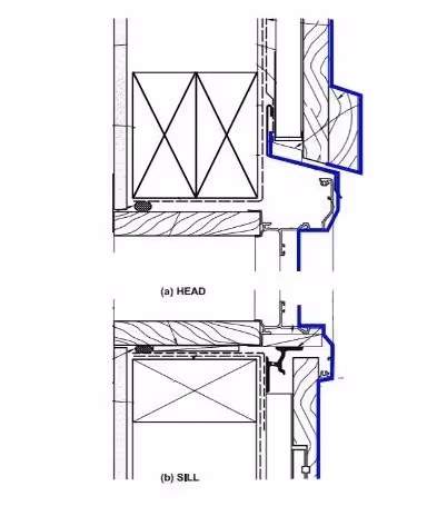 Building enclosure control layer drawing.