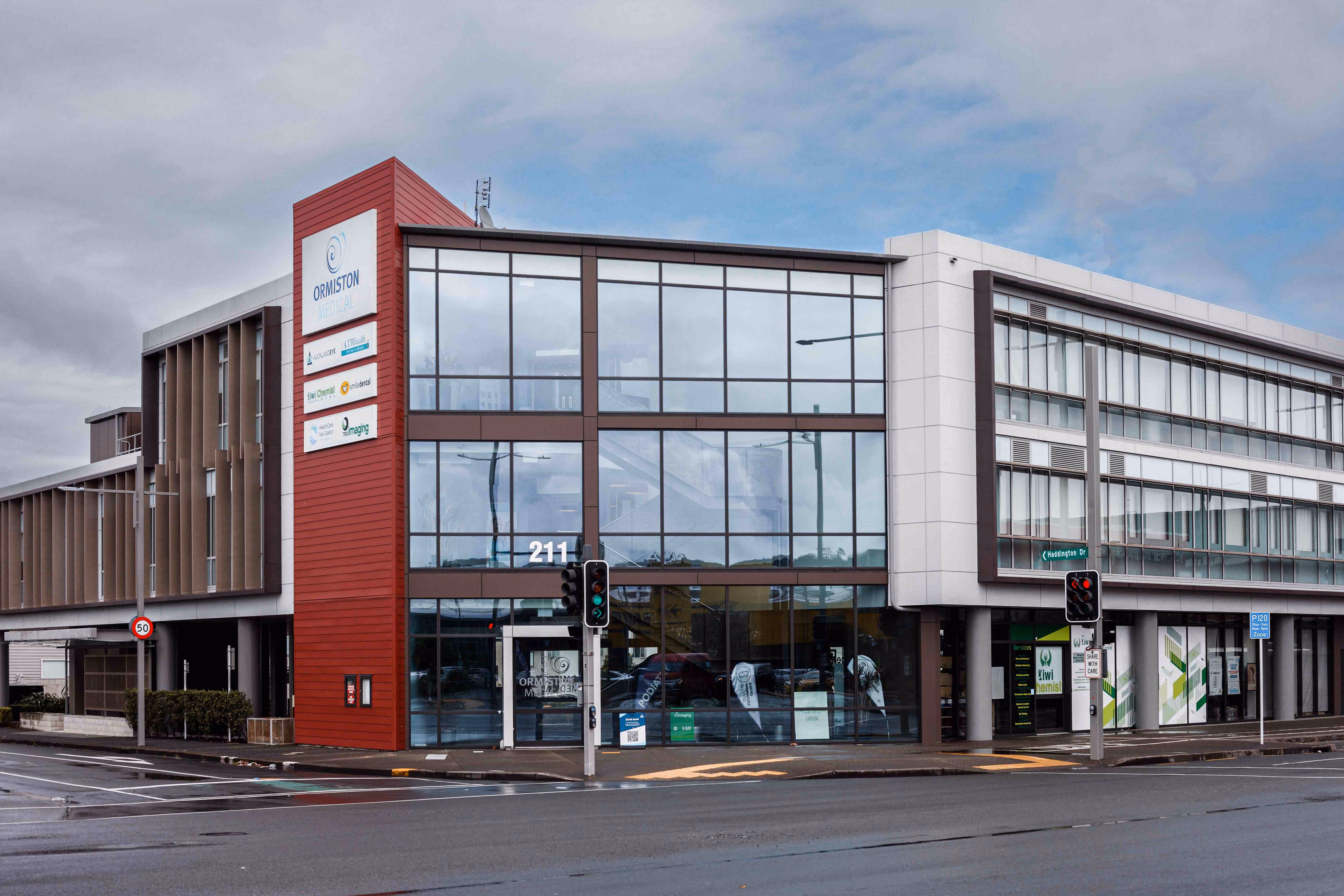 Exterior of Ormiston Medical Centre building.