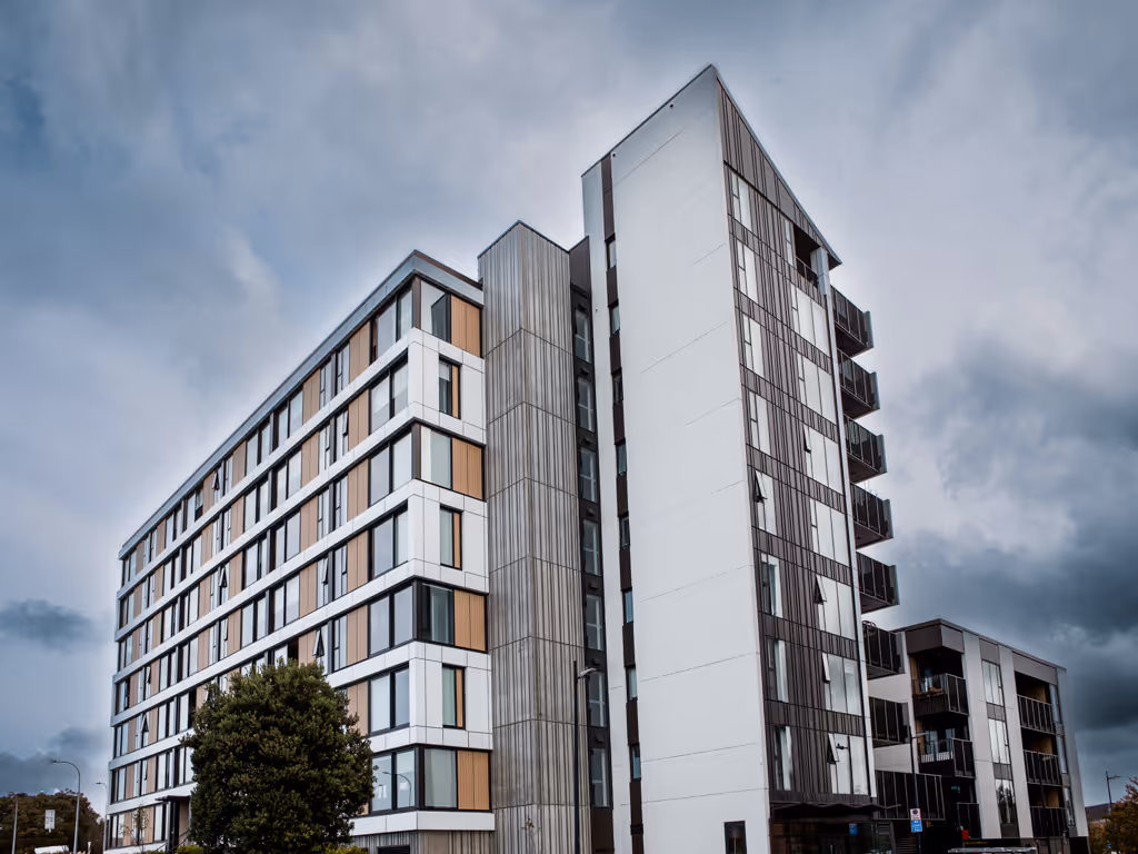 Exterior of Risland Albany residential building.