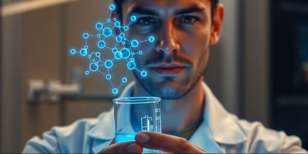AI assisting chemists develop beauty products.