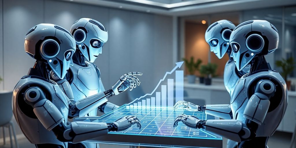 AI agents working together as a marketing team
