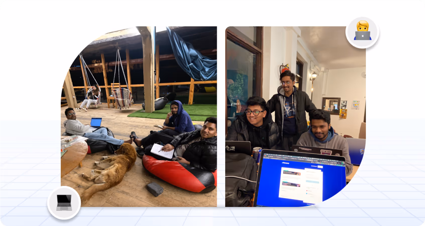 Team Working in Fun Mood