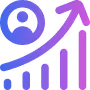 Graph showing upward business growth
