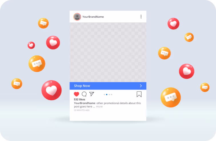 Social Media Post with Likes and Comments

