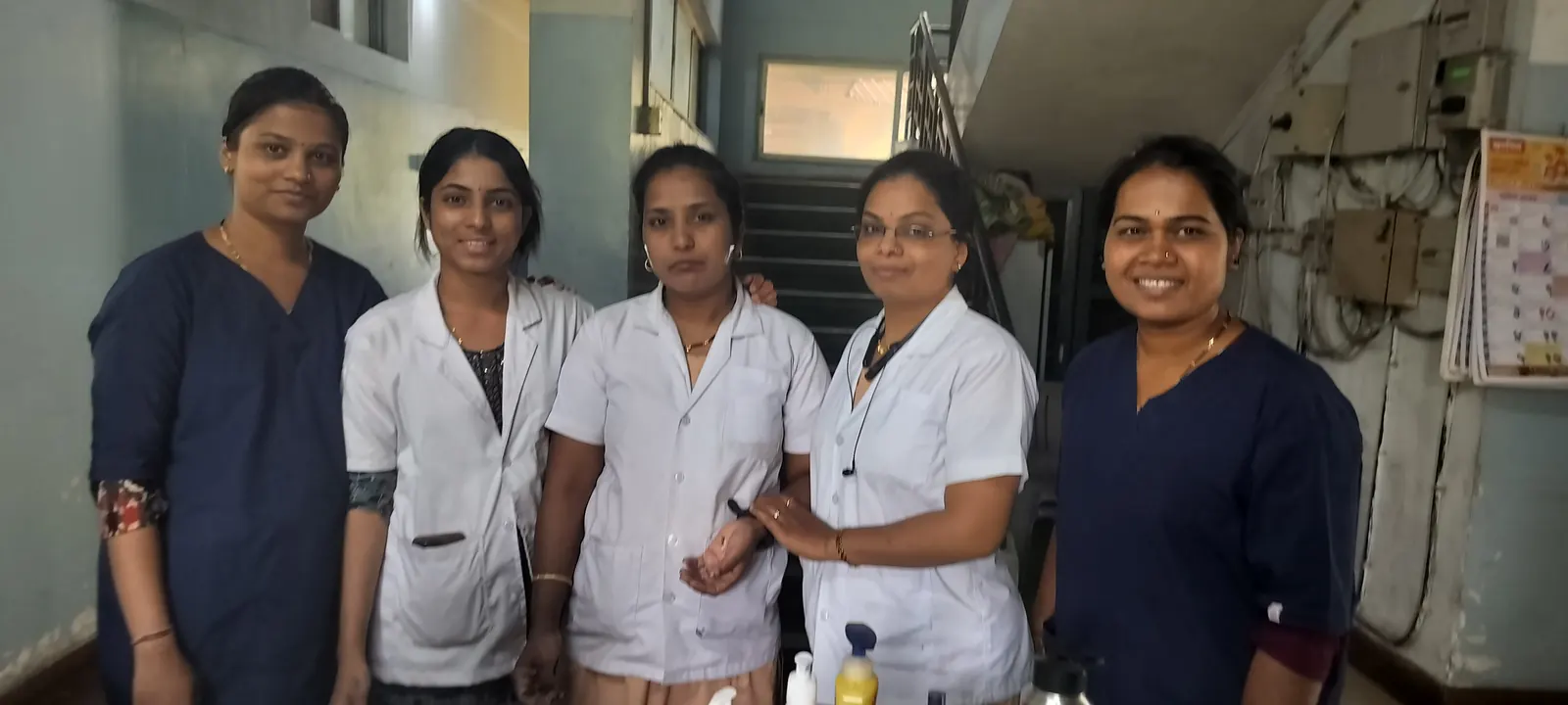 Doctors and caregivers with residents at GeriaTree