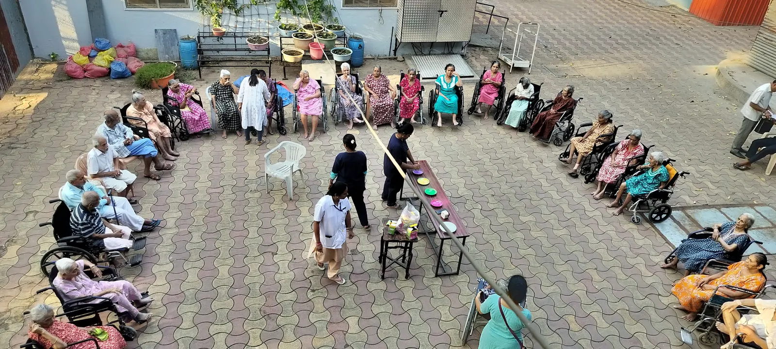 Celebration from above