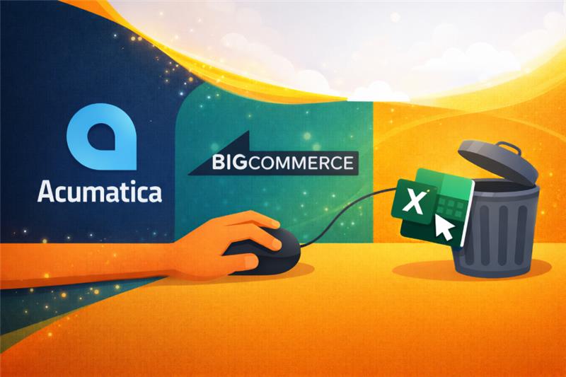 Acumatica and BigCommerce eliminating spreadsheet dependency