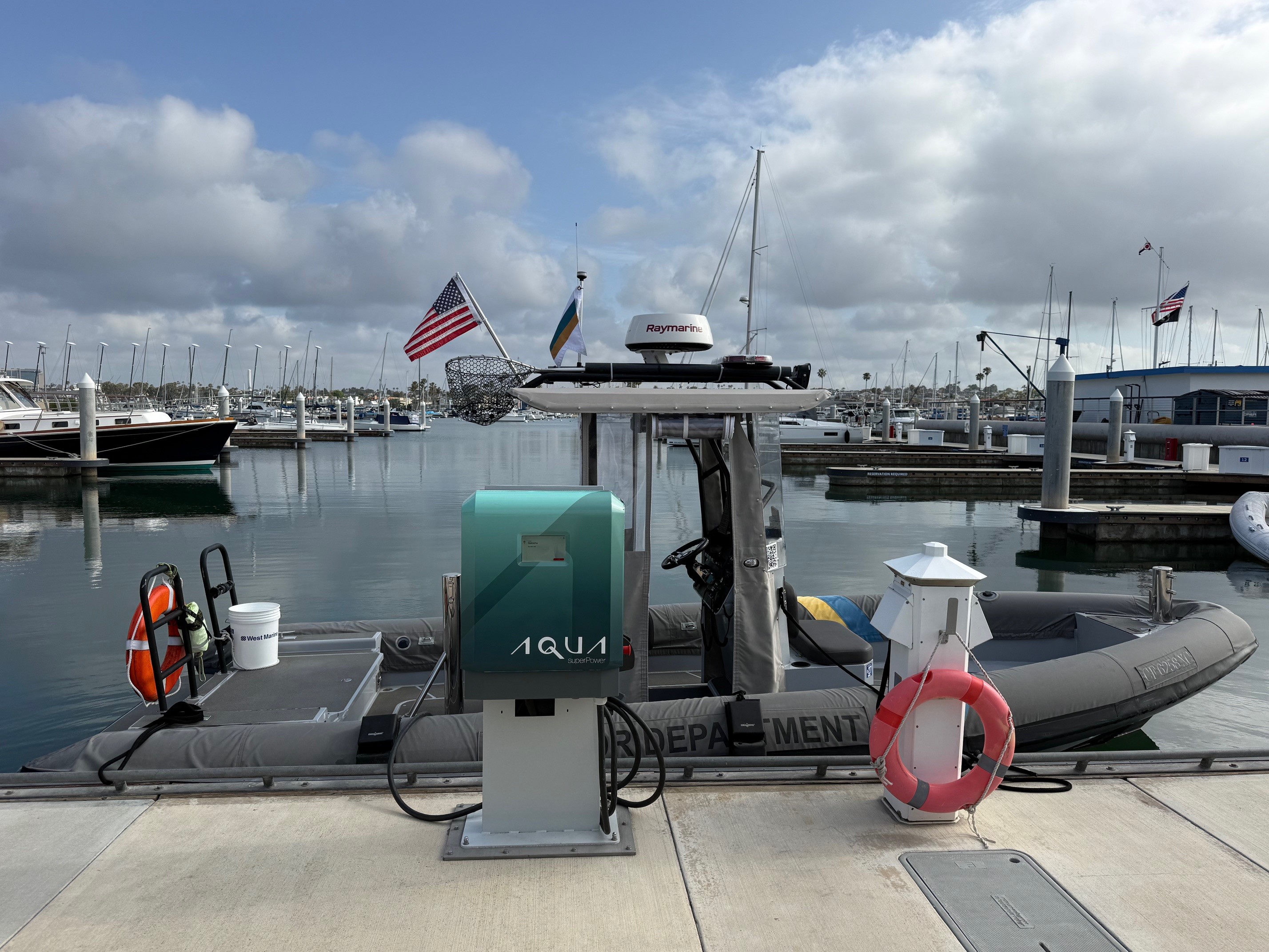 Newport Beach Powers Up Sustainable Boating with Southern California’s First Aqua superPower Marine Fast Charger