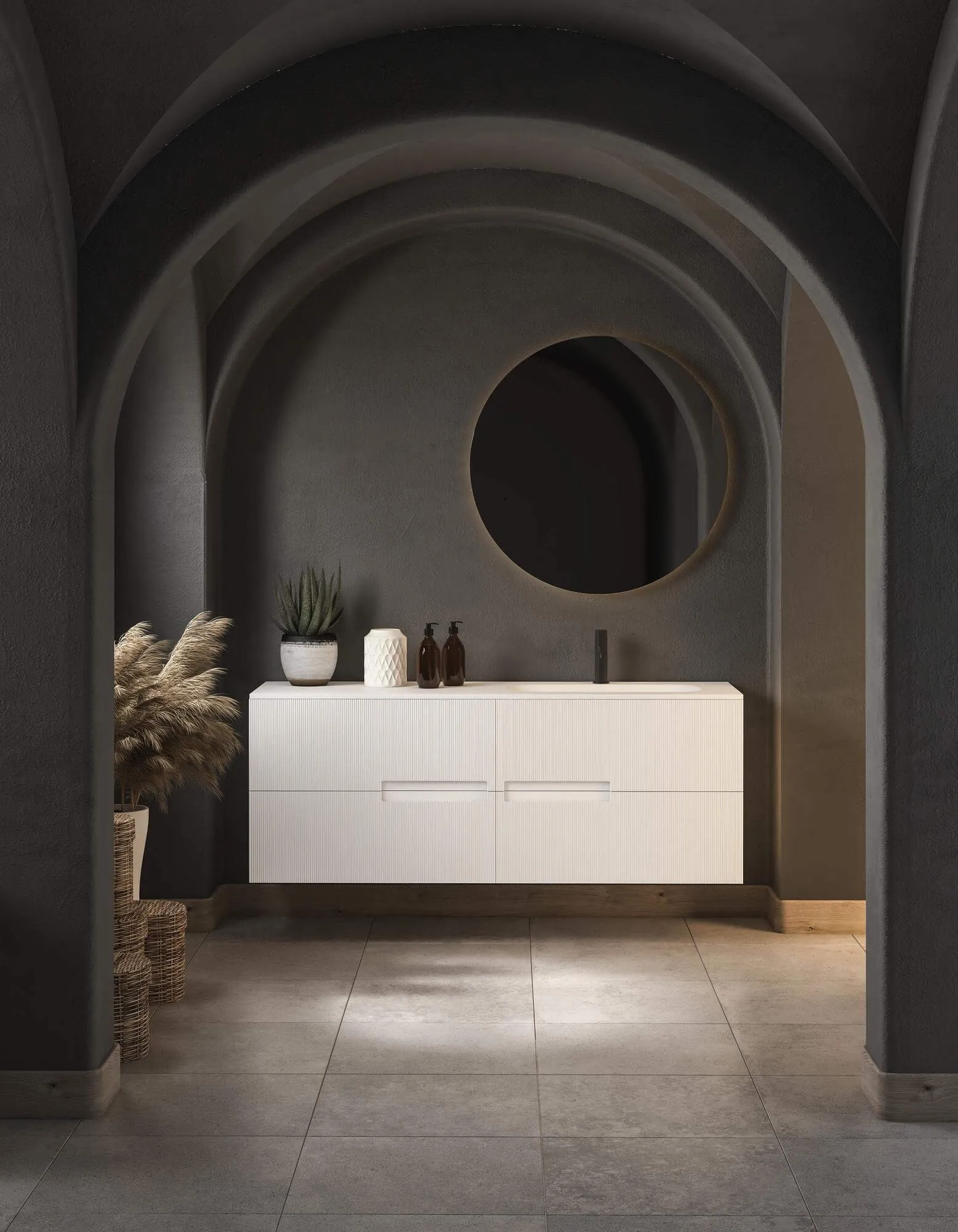 Client bathroom interior design.