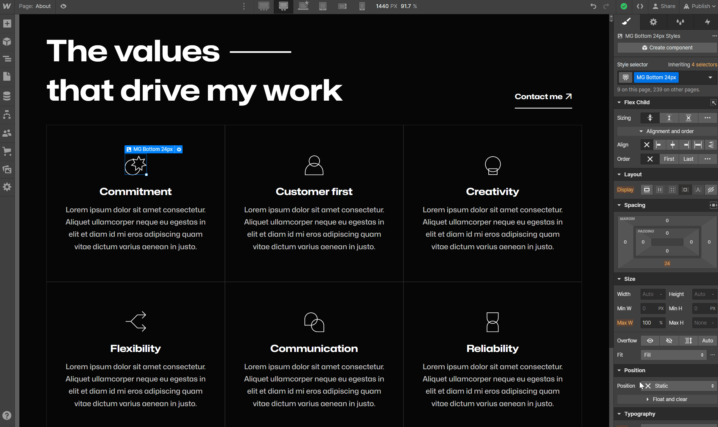 Icons - Illustrator X Webflow Template