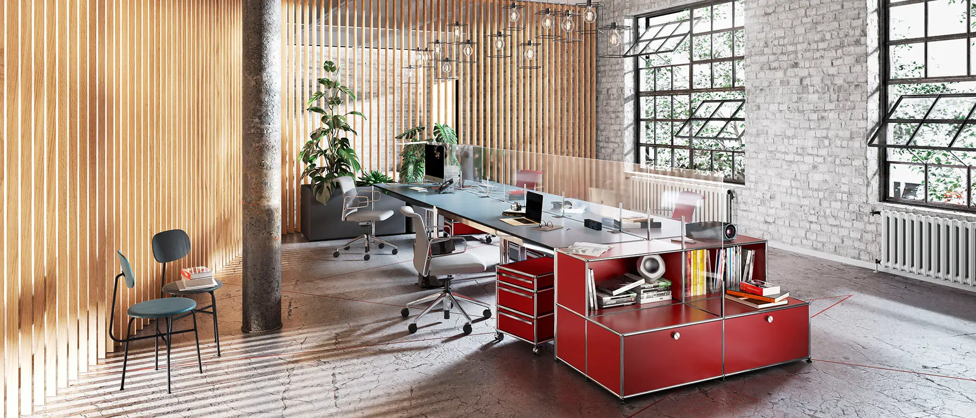 USM Haller für Ihr Büro oder Ihre Praxis. Jetzt bestellen bei Ihrem USM Partner in Baden-Baden.