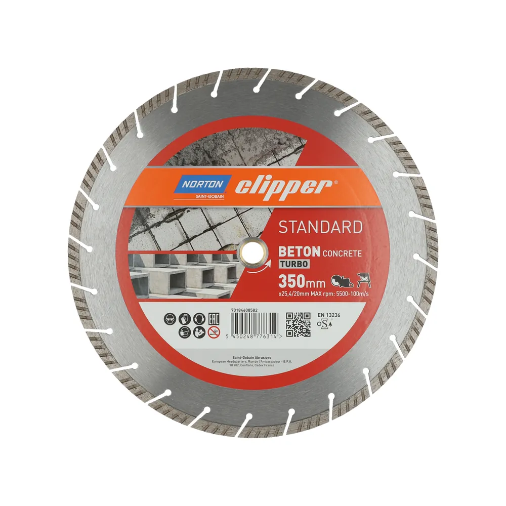 Clipper Diamantscheibe Standard Beton Turbo Ø 350 mm