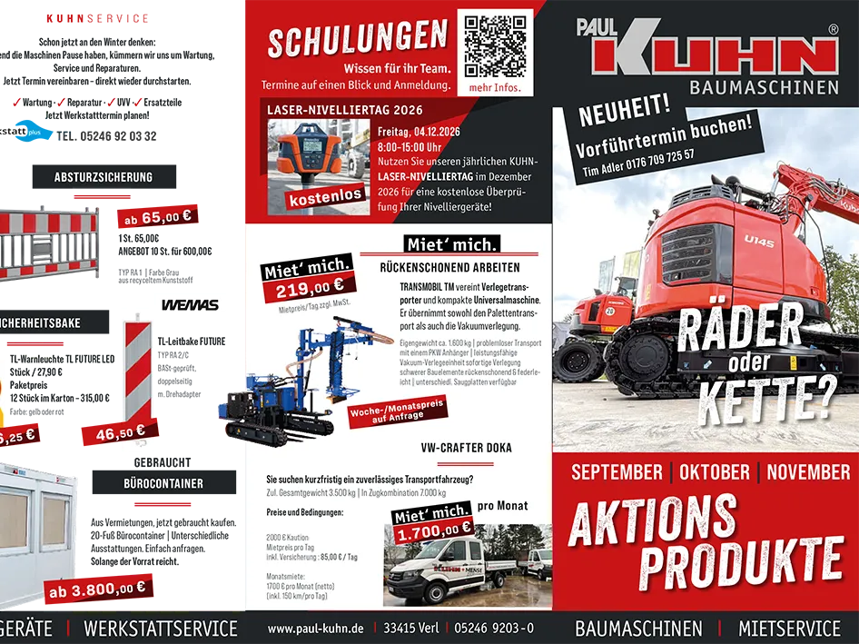 Aktionsprodukte vom 01.09. bis 30.11.2026