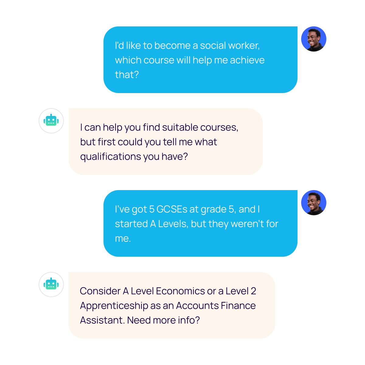 personalised guidance AI chat