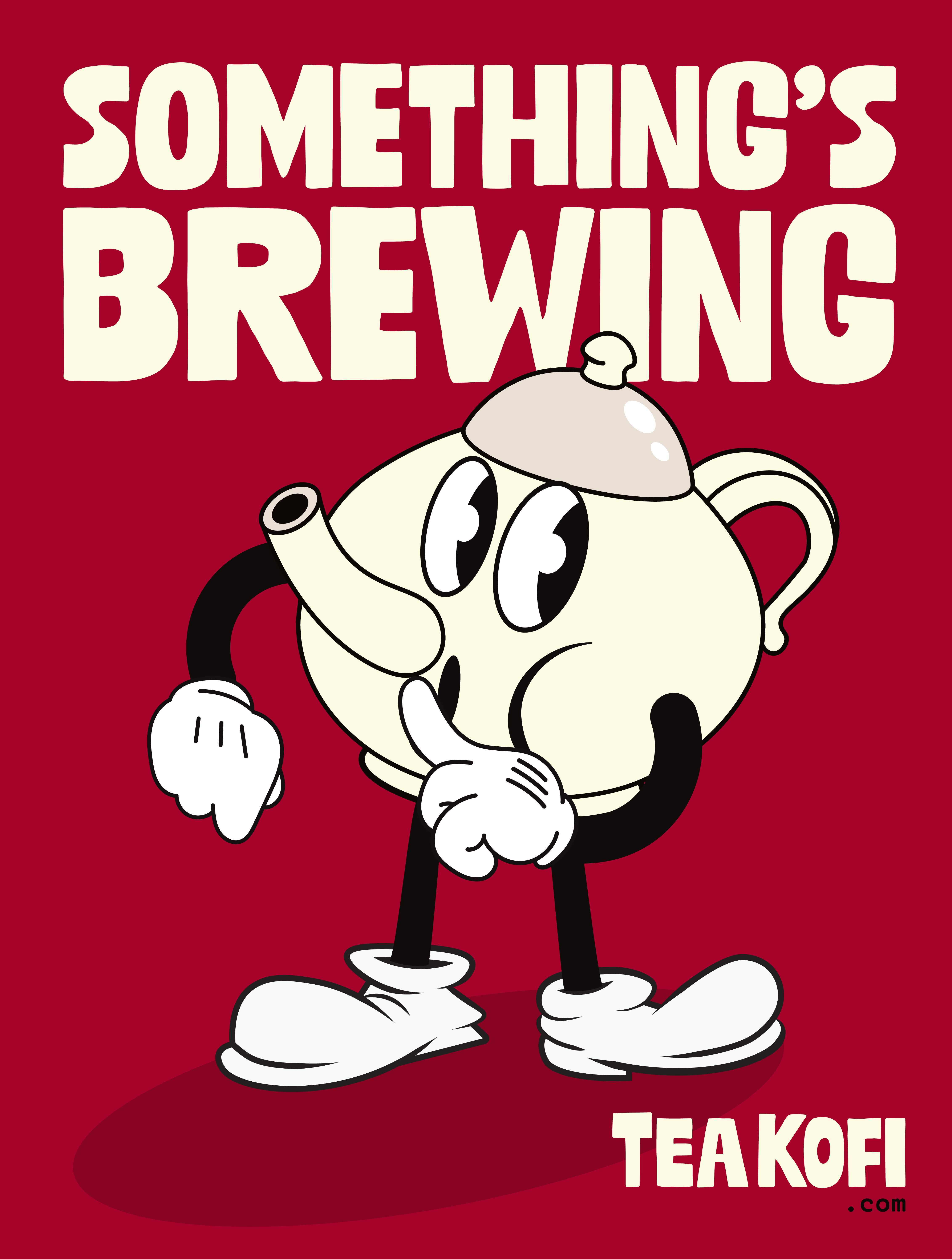 A cartoon of something is brewing