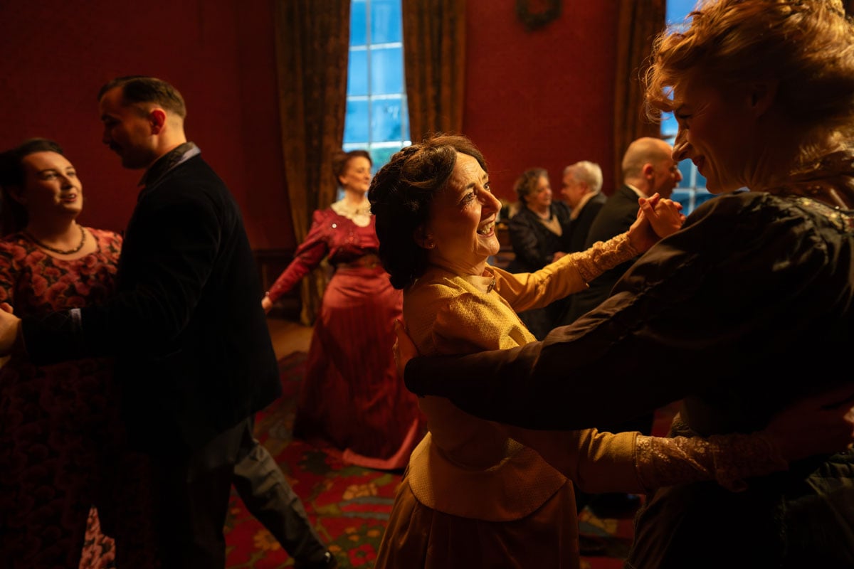 Dancing at the party