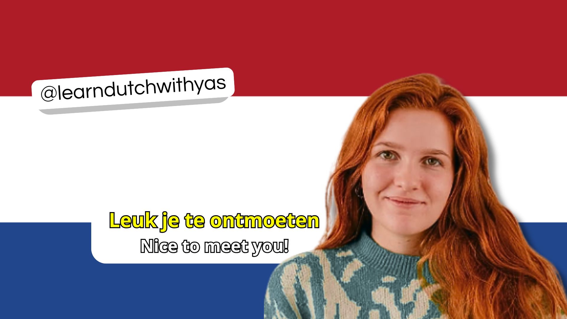 Learn Dutch with Yasmine