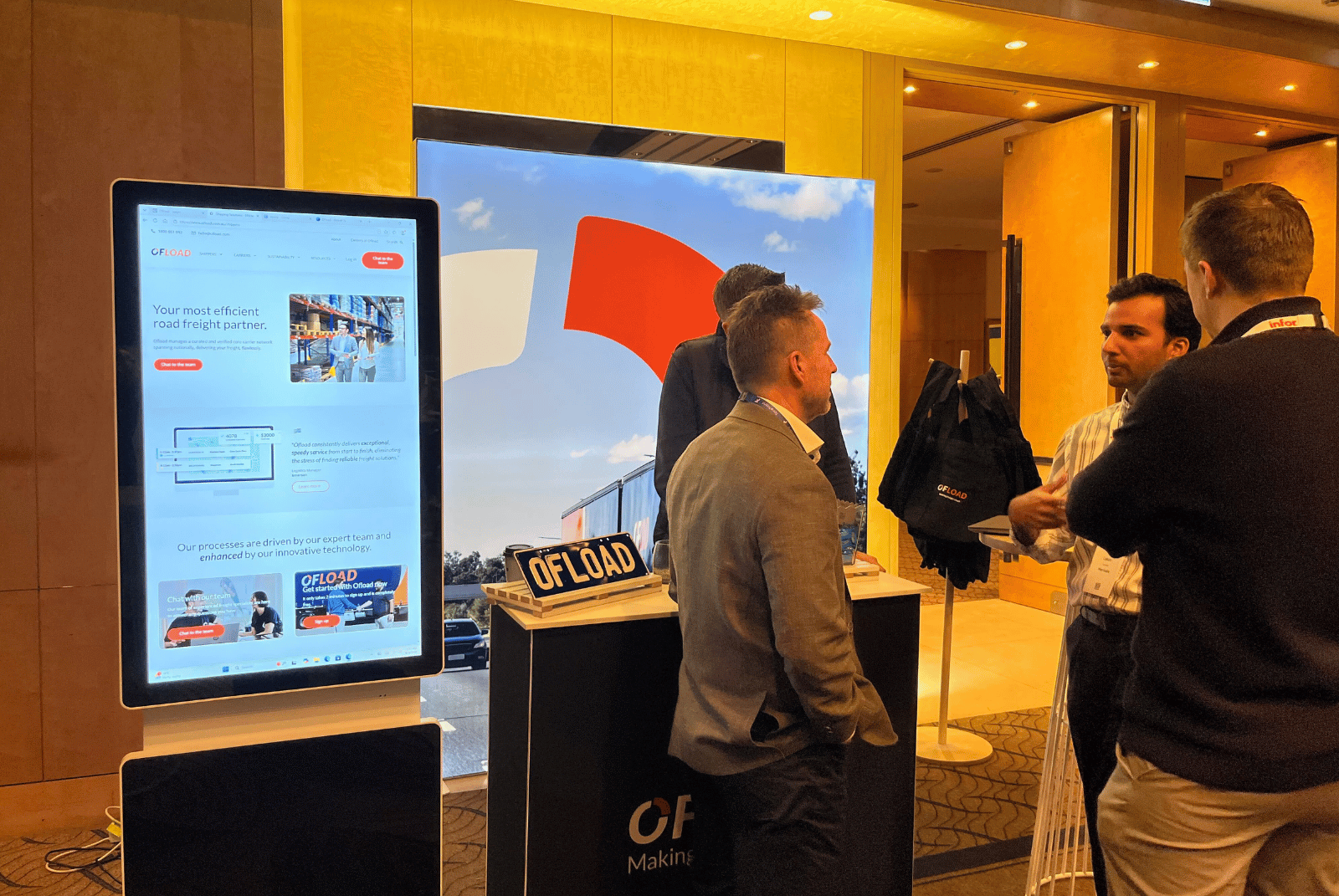 Snapshot from ImpactX Summit 2024, Ofload COO Stan speaking