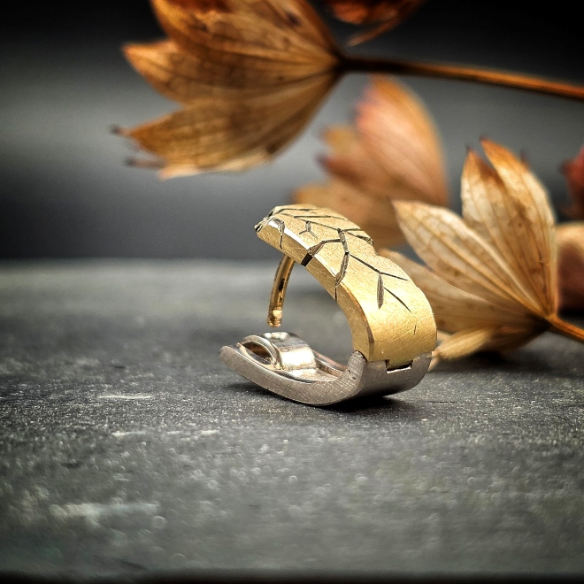 Creole in Gelb- und Weissgold