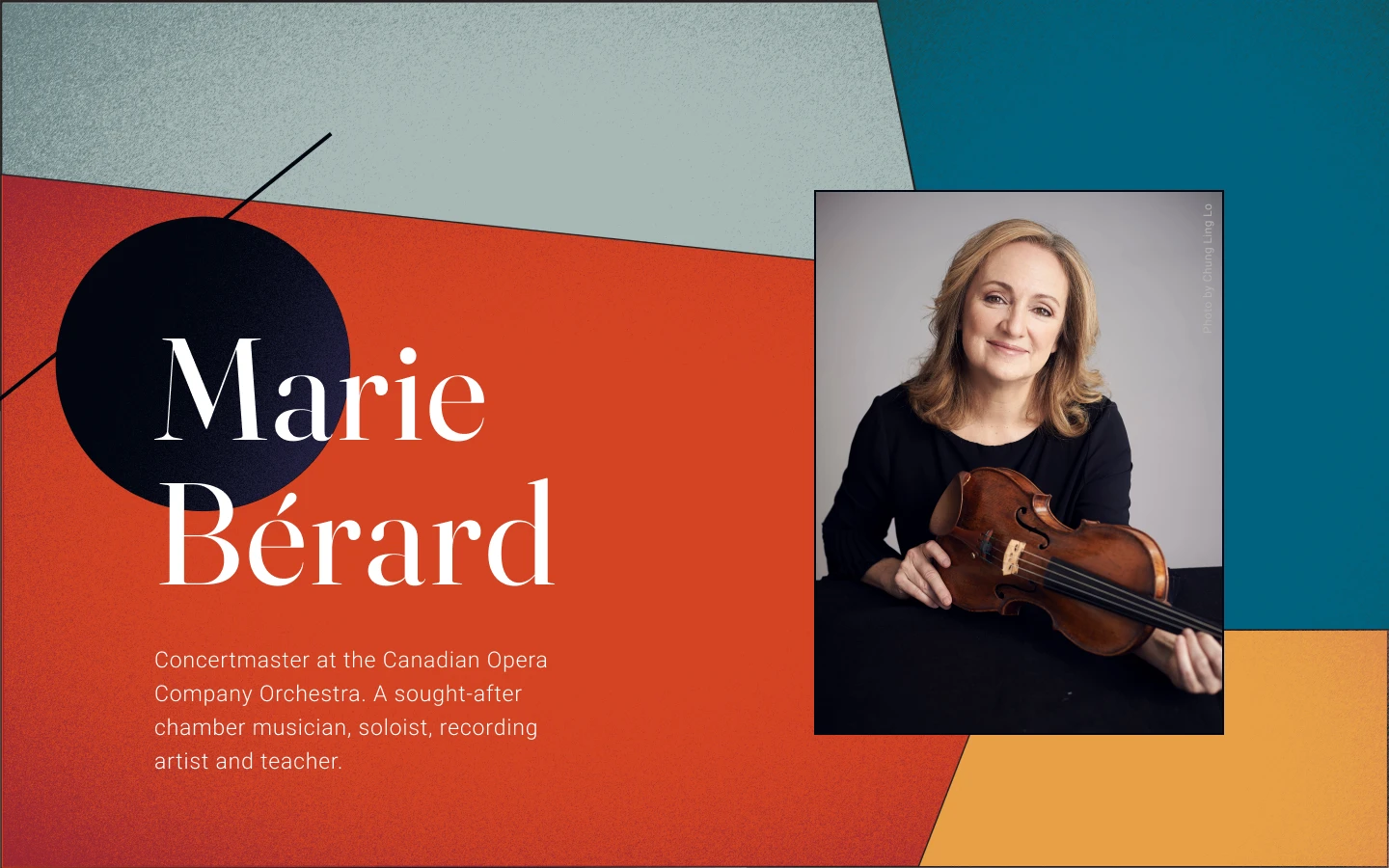 Marie Bérard | Concertmaster, Canadian Opera Company Orchestra