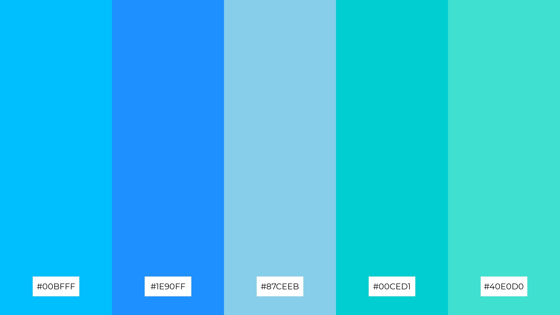 The Best 15 Sky Blue Color Palette Combinations - Piktochart