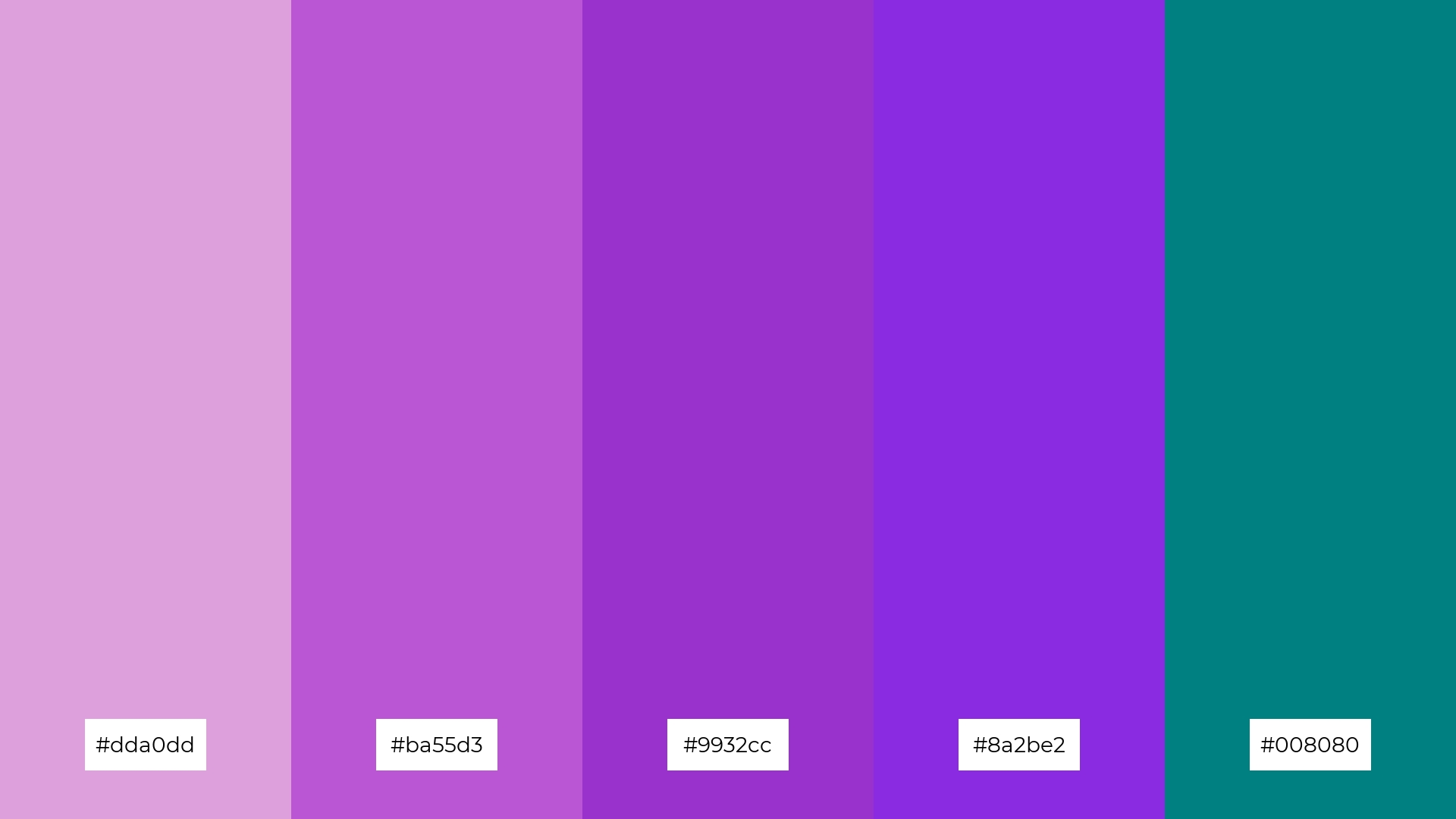 Teal and Plum